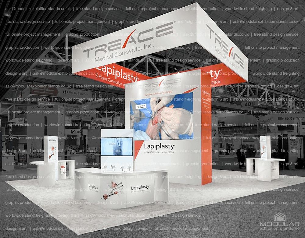 Aluvision stand design - contact Modular Exhibition Stands