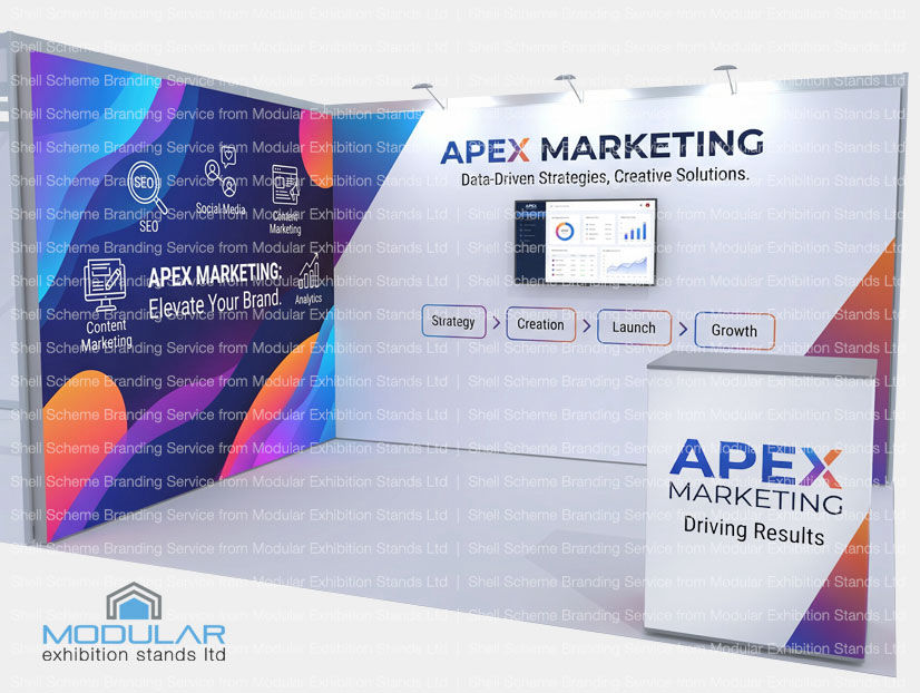 Shell Scheme Booth Graphic Branding