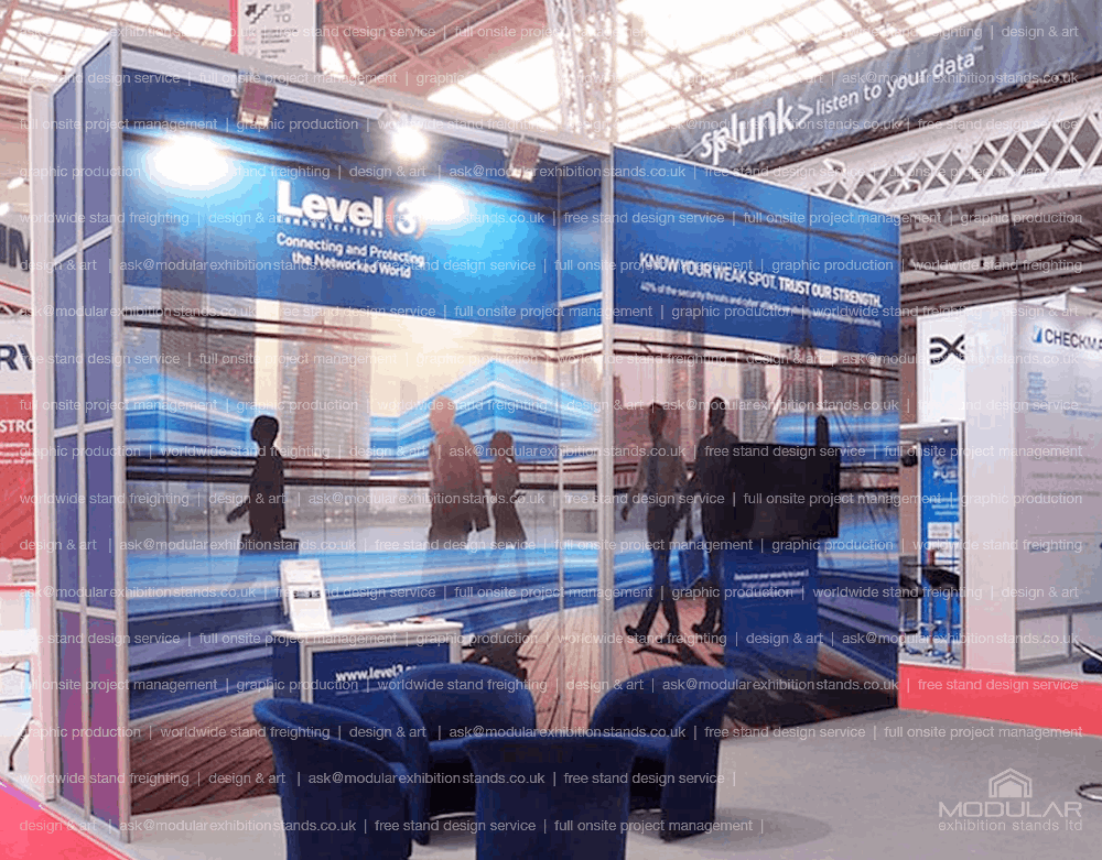 Linx Modular stand design - contact Modular Exhibition Stands